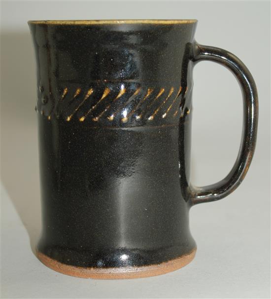 Bernard Leach. A St Ives pottery ALE mug, 13cm